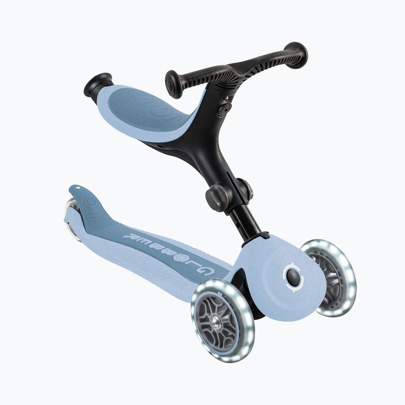 Dětská tříkolová koloběžka Globber Go.Up Active Ecologic Lights blueberry 4