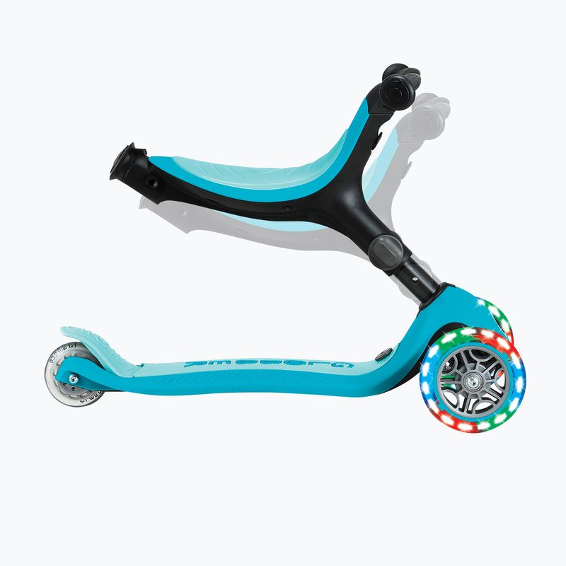 Dětská tříkolová koloběžka Globber Go.Up Active Lights 360 aqua 7