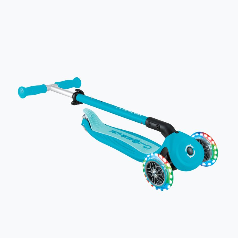 Dětská tříkolová koloběžka Globber Go.Up Active Lights 360 aqua 12