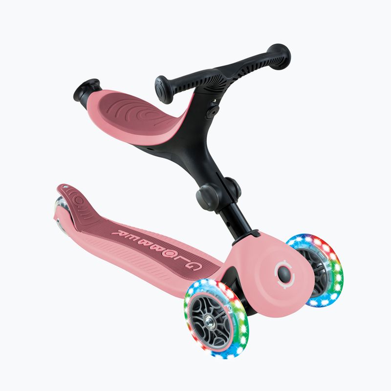 Dětská tříkolová koloběžka Globber Go.Up Active Lights 360 pink 4