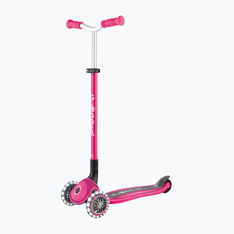 Dětská tříkolová koloběžka Globber Master Lights fuchsia 4