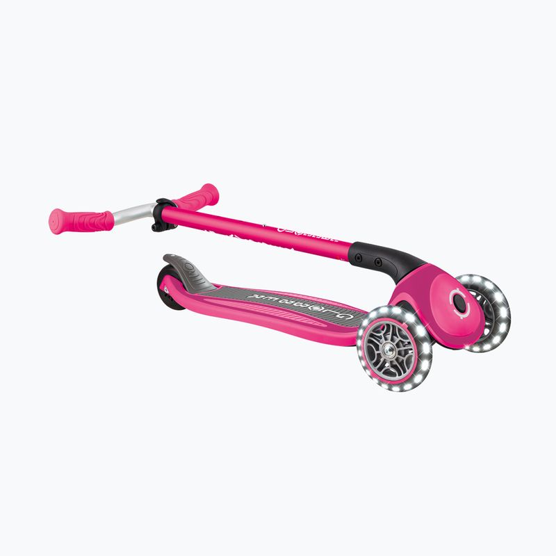 Dětská tříkolová koloběžka Globber Master Lights fuchsia 7
