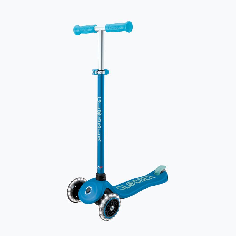 Dětská tříkolová koloběžka Globber Primo Plus Glow Lights petrol blue 3
