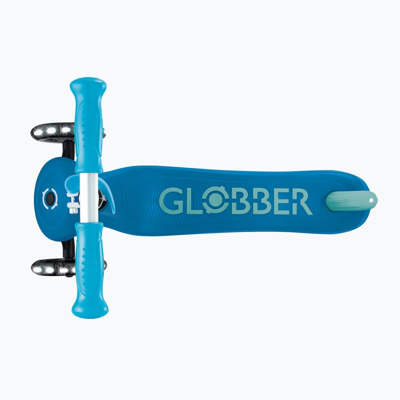 Dětská tříkolová koloběžka Globber Primo Plus Glow Lights petrol blue 6