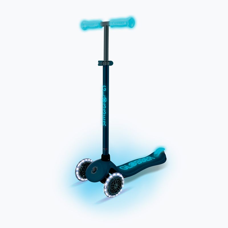 Dětská tříkolová koloběžka Globber Primo Plus Glow Lights petrol blue 9