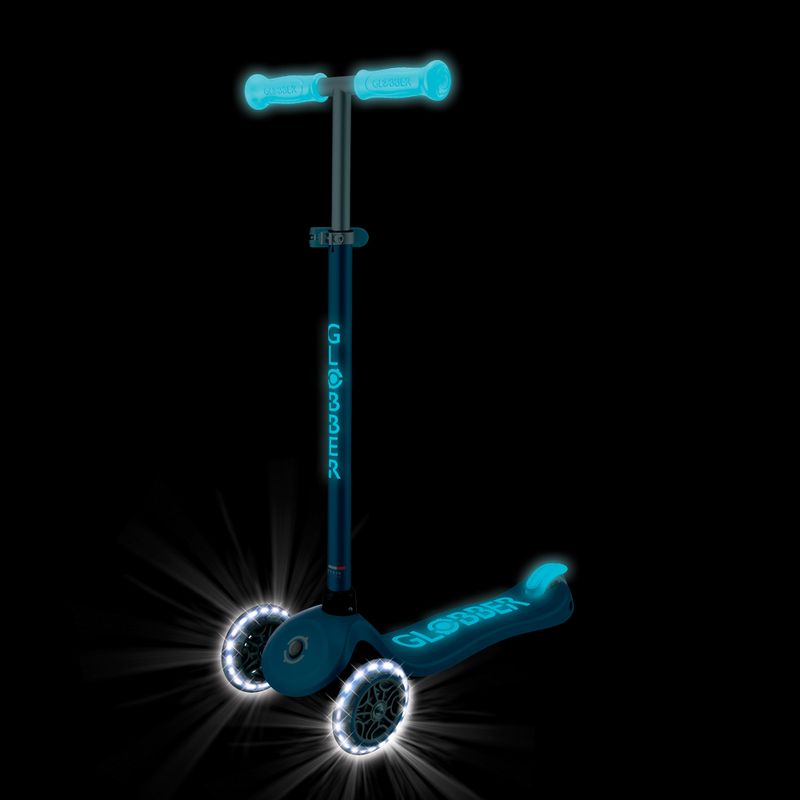 Dětská tříkolová koloběžka Globber Primo Plus Glow Lights petrol blue 10