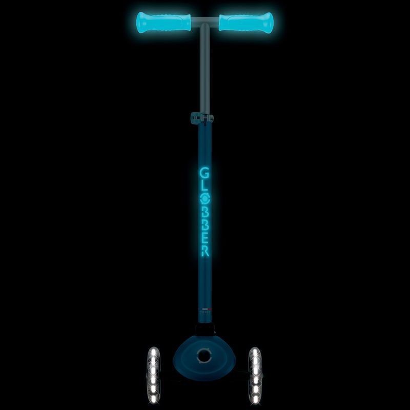 Dětská tříkolová koloběžka Globber Primo Plus Glow Lights petrol blue 11