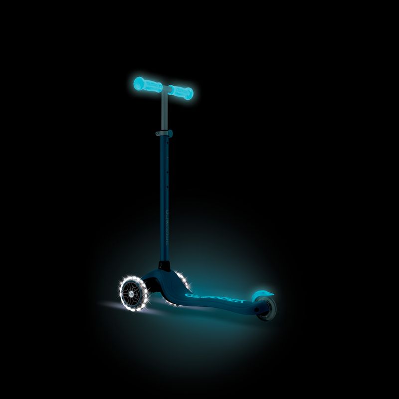 Dětská tříkolová koloběžka Globber Primo Plus Glow Lights petrol blue 12
