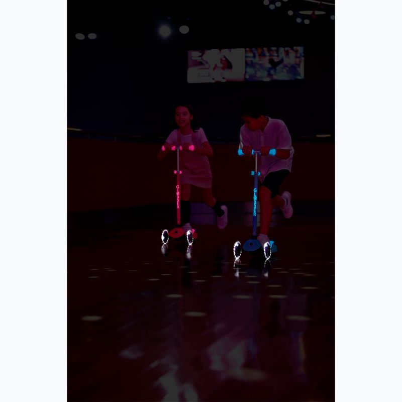 Dětská tříkolová koloběžka Globber Primo Plus Glow Lights coral pink 16