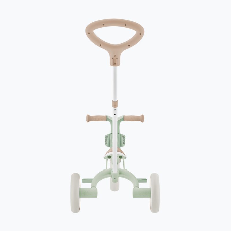 Odrážedlo tříkolové s vodicí tyčí Globber Learning Trike 2w1 Plus Ecologic pistachio 10