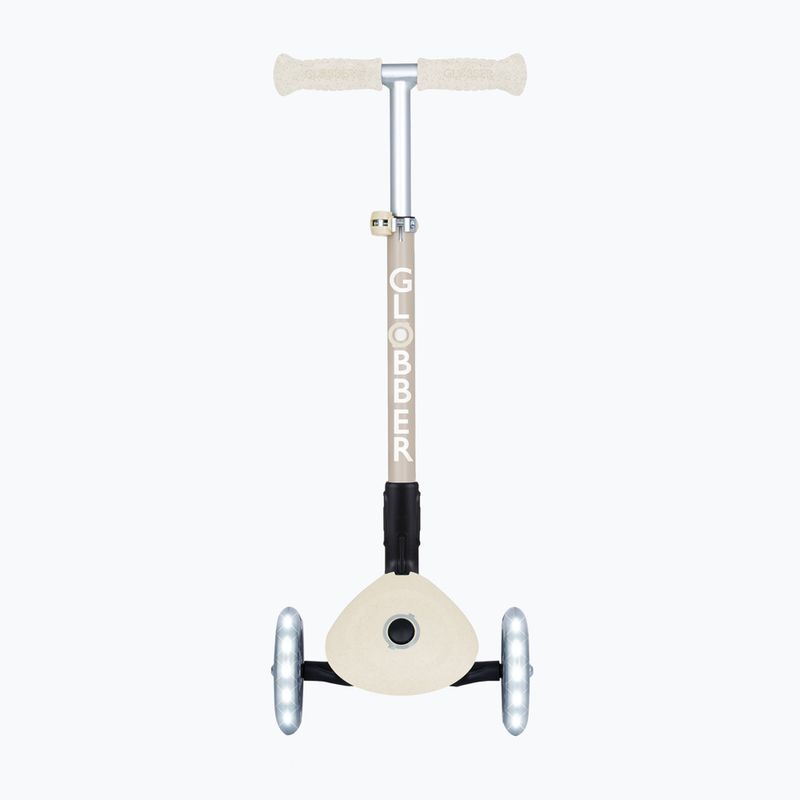 Dětská tříkolová koloběžka Globber Junior Foldable Lights Eco coconut 3