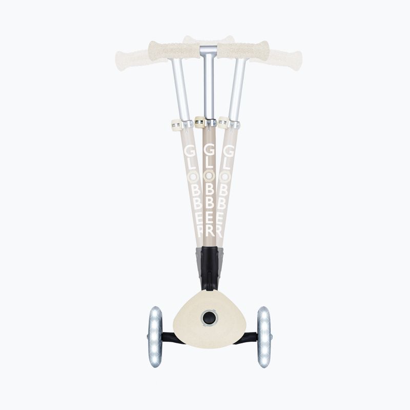 Dětská tříkolová koloběžka Globber Junior Foldable Lights Eco coconut 9