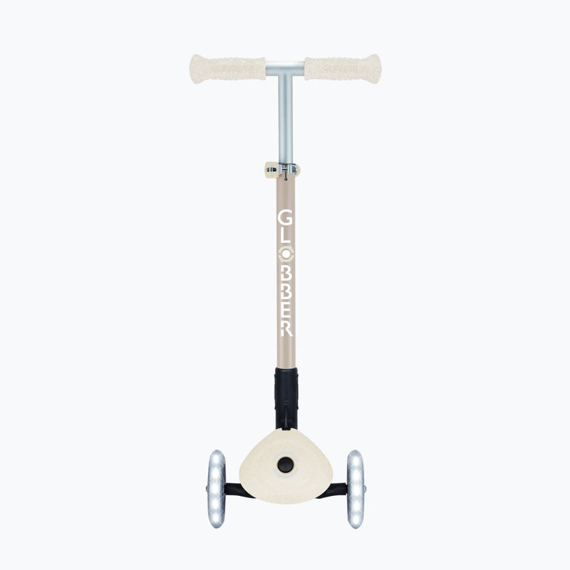 Dětská tříkolová koloběžka Globber Junior Primo Foldable Lights Eco coconut 3