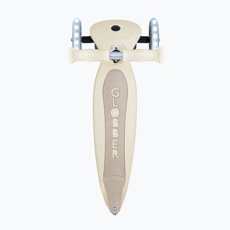 Dětská tříkolová koloběžka Globber Junior Primo Foldable Lights Eco coconut 4