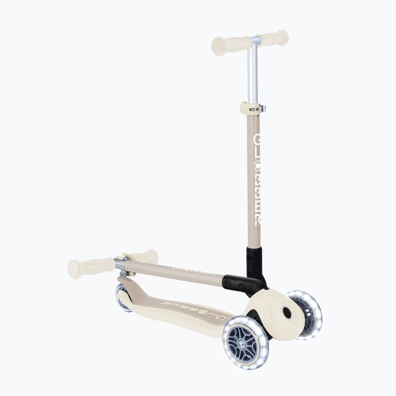 Dětská tříkolová koloběžka Globber Junior Primo Foldable Lights Eco coconut 6