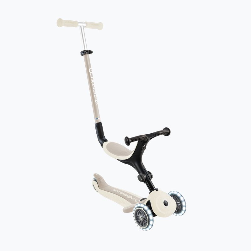 Dětská tříkolová koloběžka Globber Go.Up Active Ecologic Lights coconut 3