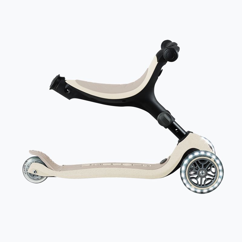 Dětská tříkolová koloběžka Globber Go.Up Active Ecologic Lights coconut 7