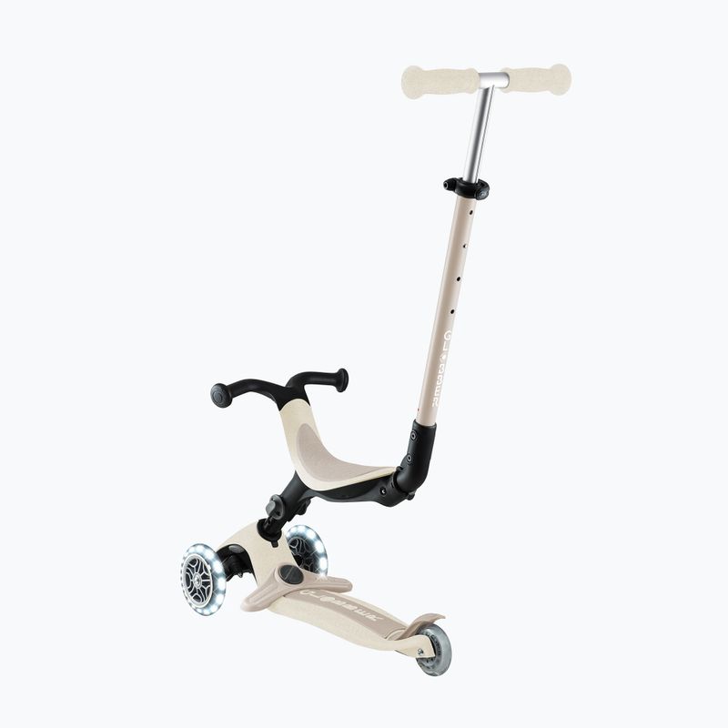 Dětská tříkolová koloběžka Globber Go.Up Active Ecologic Lights coconut 9