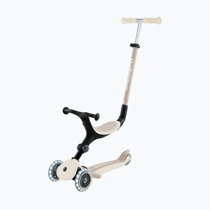 Dětská tříkolová koloběžka Globber Go.Up Active Ecologic Lights coconut 10