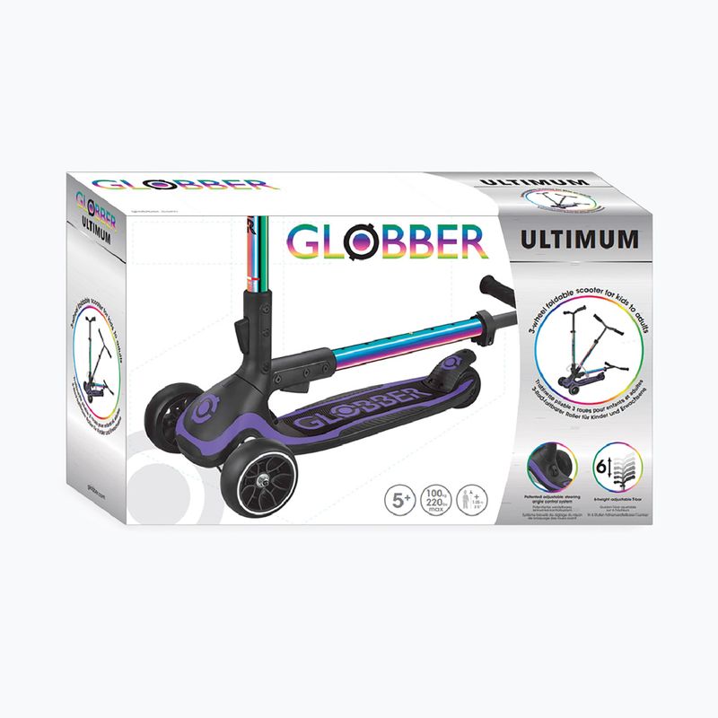 Tříkolová koloběžka Globber Ultimum neo chrome 13