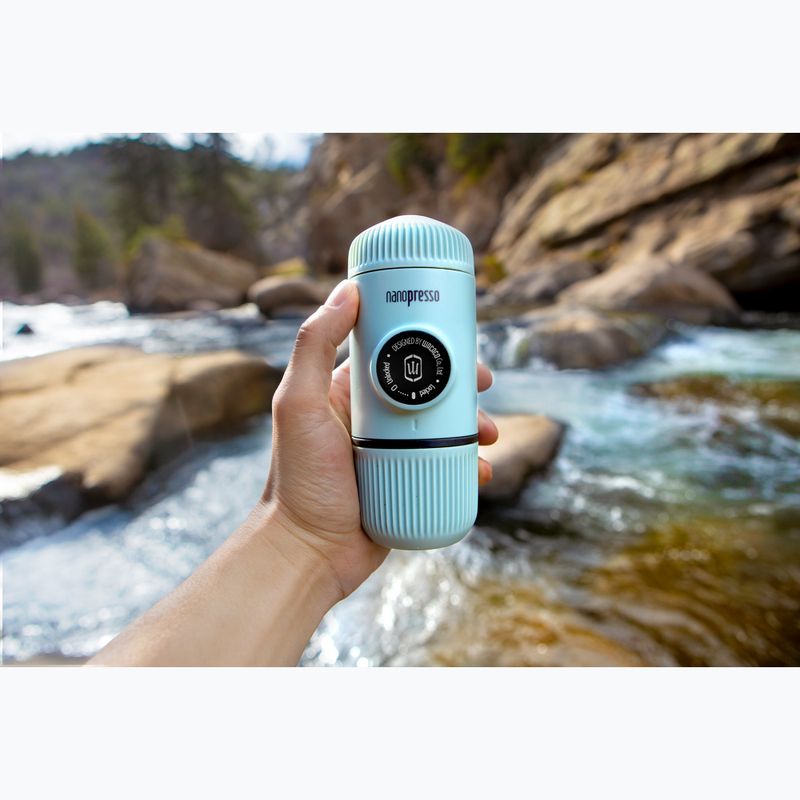 Přenosný kávovar Wacaco Nanopresso 80 ml + pouzdro arctic blue 4