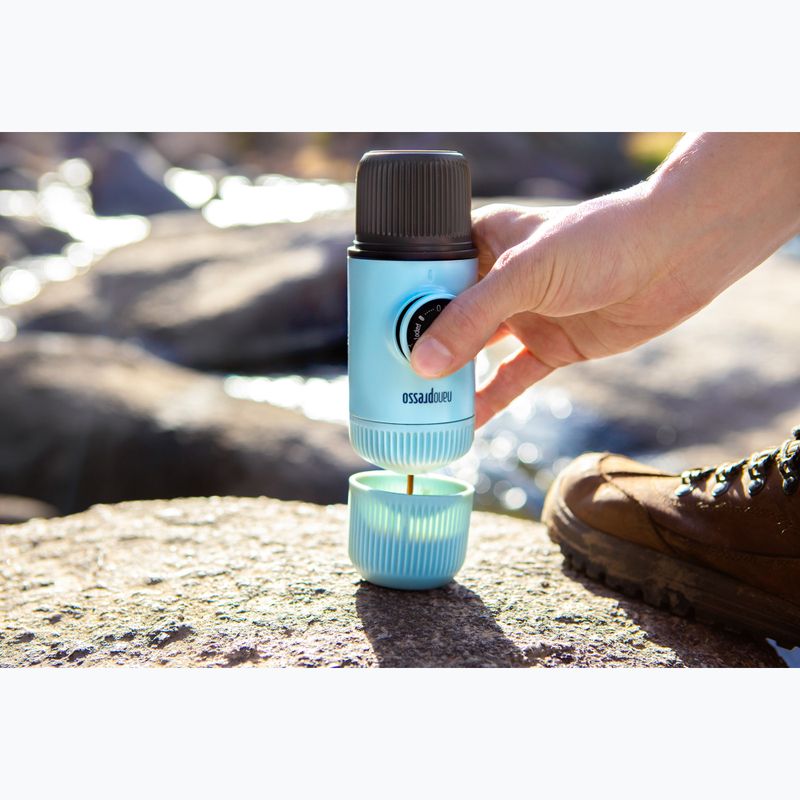 Přenosný kávovar Wacaco Nanopresso 80 ml + pouzdro arctic blue 7