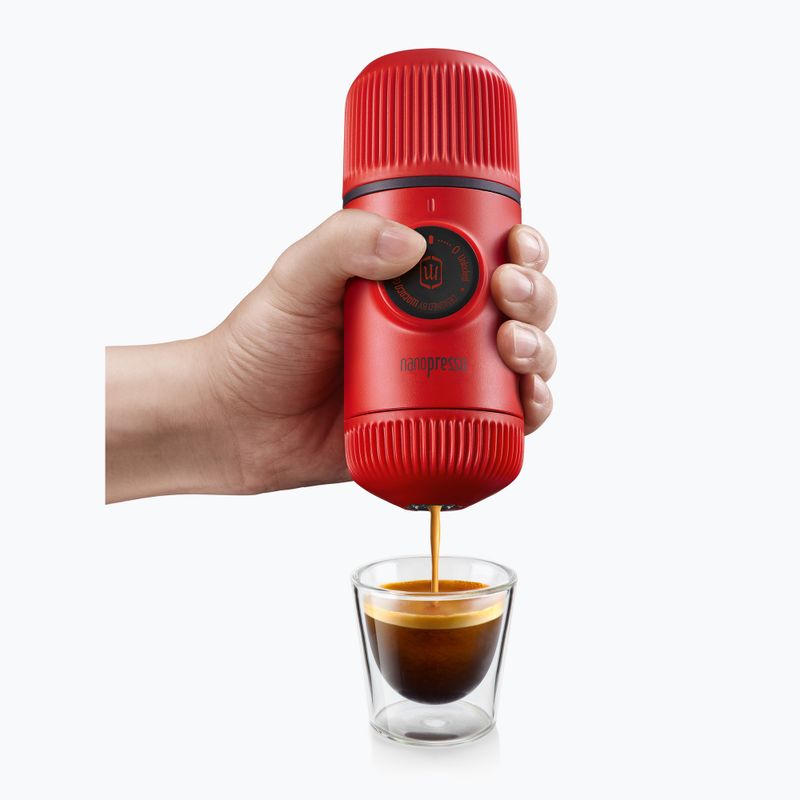 Přenosný kávovar Wacaco Nanopresso 80 ml + pouzdro lava red 3