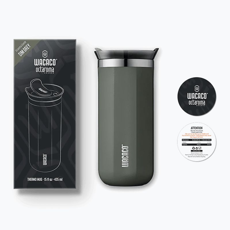 Termohrnek WACACO Octaroma Grande 435 ml dim grey 2