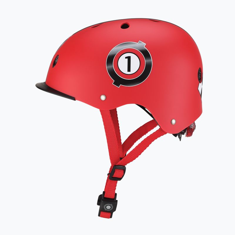 Dětská helma Globber Elite Lights new red racing 3
