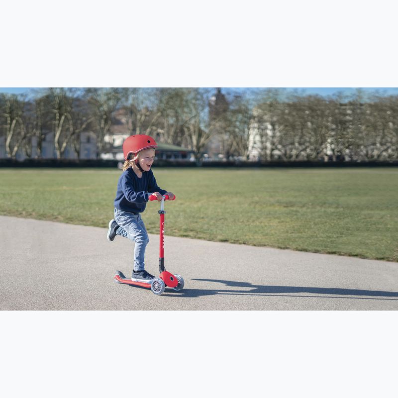 Dětská helma Globber Elite Lights new red racing 9