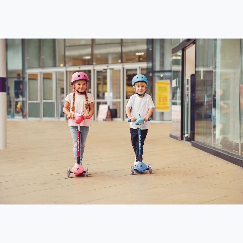 Dětská tříkolová koloběžka Globber Primo Foldable Lights fuchsia 16