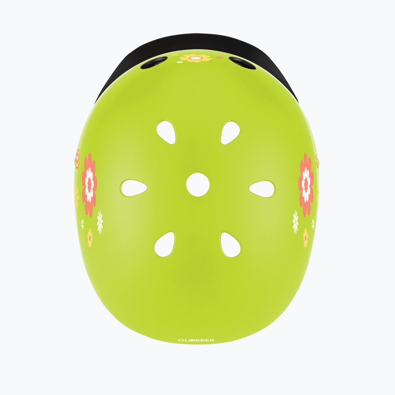 Dětská přilba Globber Primo Fantasy lime green flower 4