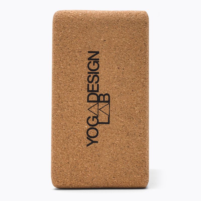 Blok na jógu Yoga Design Lab Cork Yoga hnědý BL-Cork-Mandala Black 4