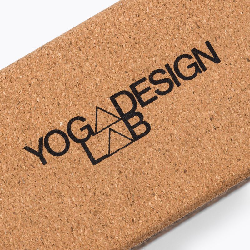 Blok na jógu Yoga Design Lab Cork Yoga hnědý BL-Cork-Mandala Black 5