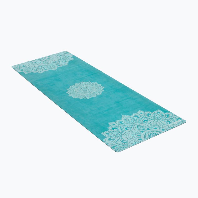 Cestovní podložka na jógu Yoga Design Lab Combo Yoga 1,5 mm modrá Mandala Turquoise