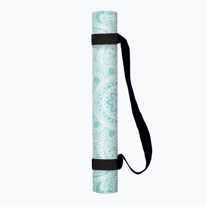 Cestovní podložka na jógu Yoga Design Lab Combo Yoga 1,5 mm modrá Mandala Turquoise 11
