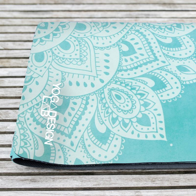 Cestovní podložka na jógu Yoga Design Lab Combo Yoga 1,5 mm modrá Mandala Turquoise 12