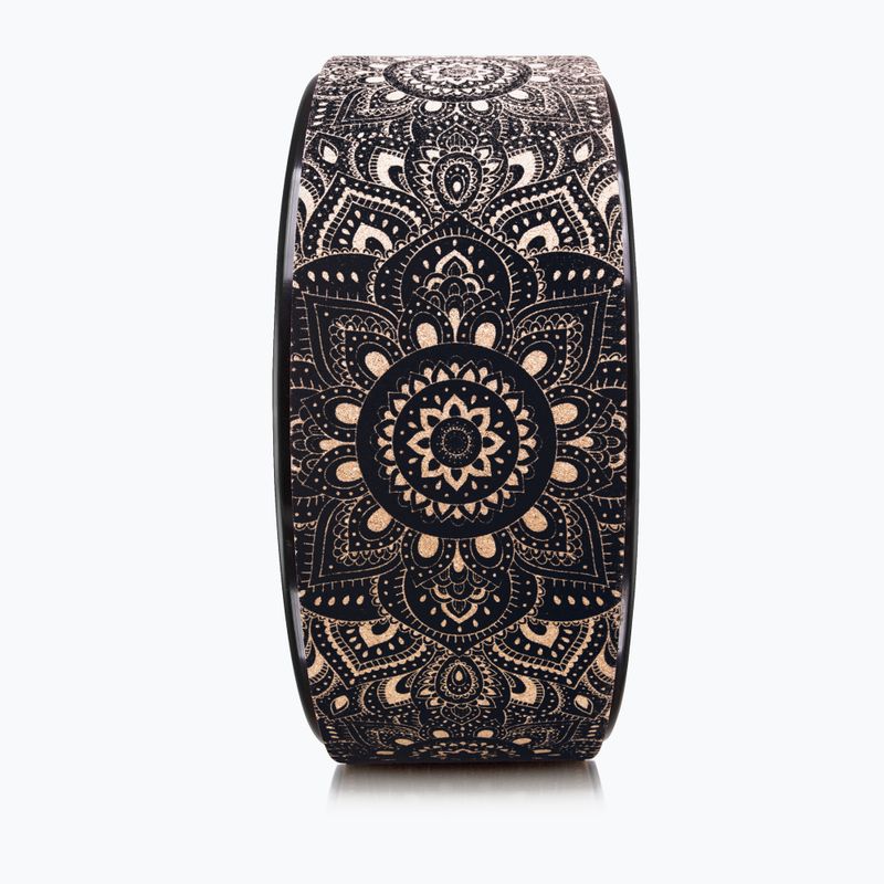 Kruh na jógu Yoga Design Lab Wheel černý WH-Cork-Mandala Black 3