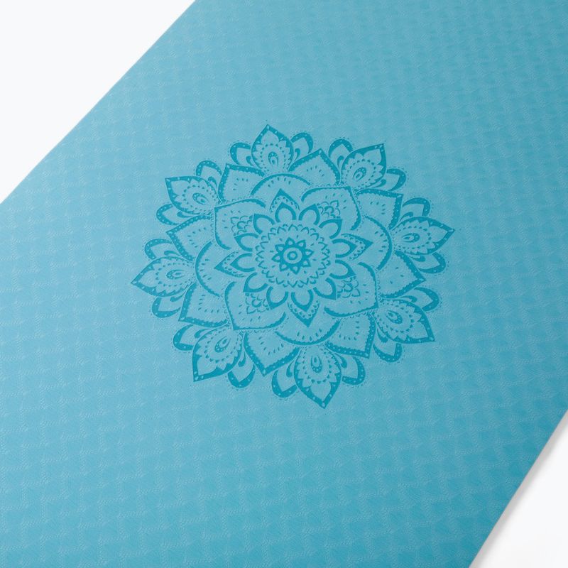 Podložka na jógu Yoga Design Lab Flow Pure 6 mm modrá Mandala Aqua 4