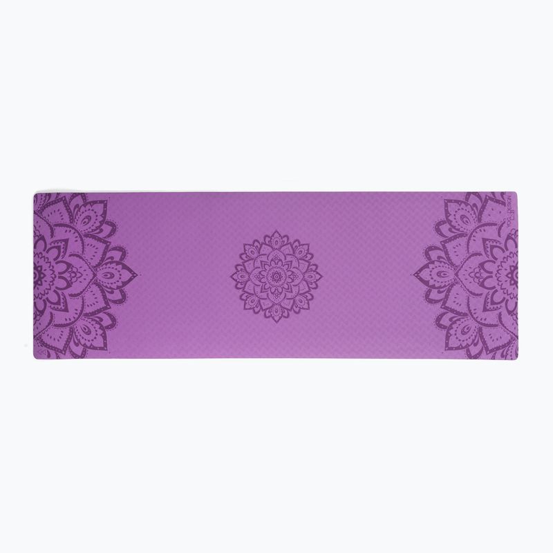 Podložka na jógu Yoga Design Lab Flow Pure 6 mm fialová Mandala Lavender 2