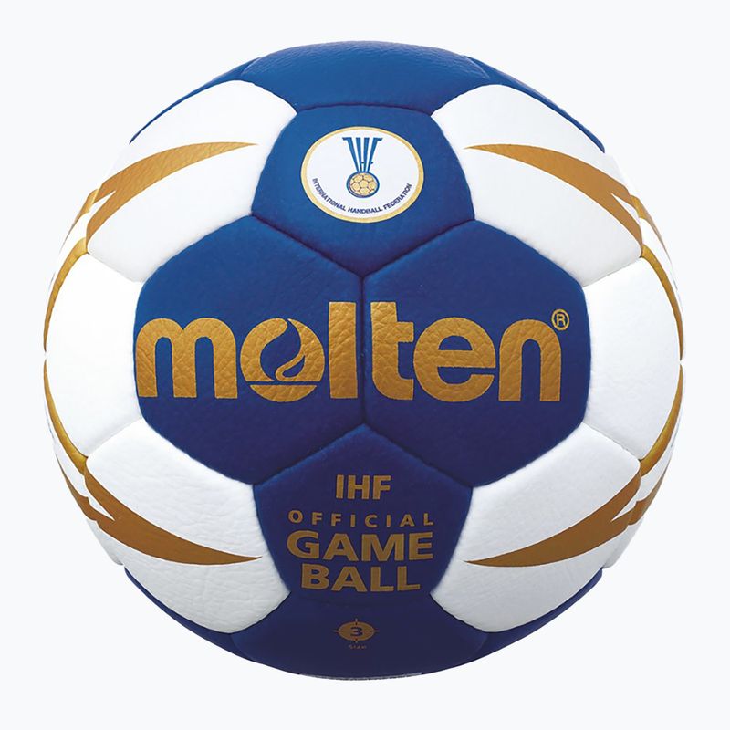 Míč na házenou Molten H3X5001-BW IHF blue/white velikost 3