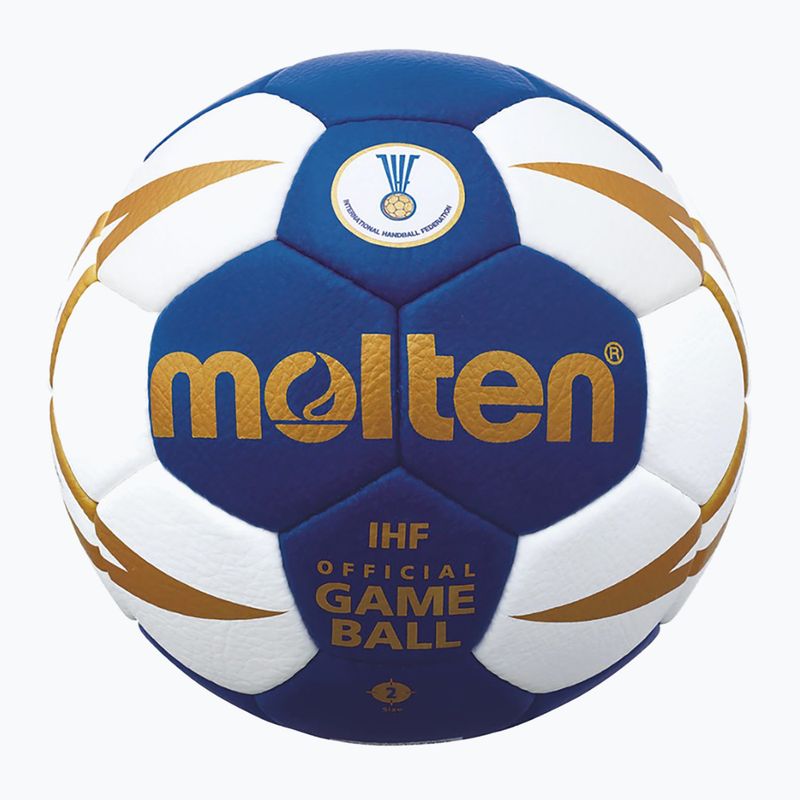 Míč na házenou Molten H2X5001-BW IHF blue/white velikost 2