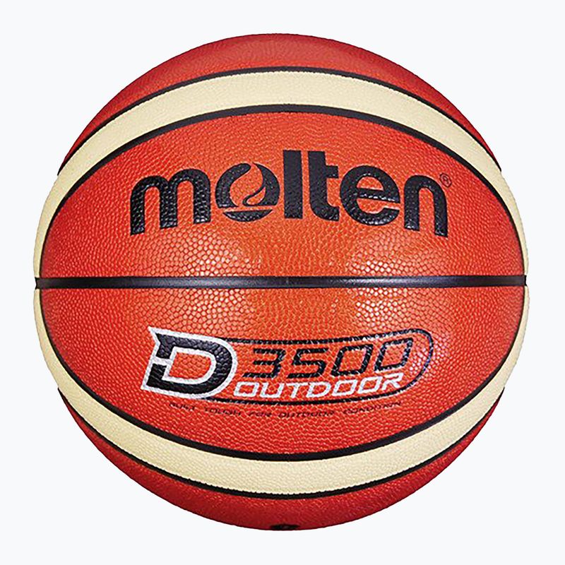 Basketbalový míč Molten B6D3500 orange/ivory velikost 6 4
