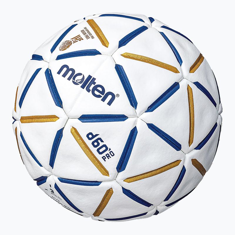 Míč na házenou Molten H3D5000-BW d60 PRO IHF-2 blue/white velikost 2 2