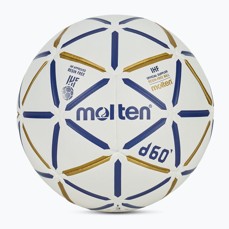 Míč na házenou Molten H3D4000-BW d60 IHF blue/white velikost 3