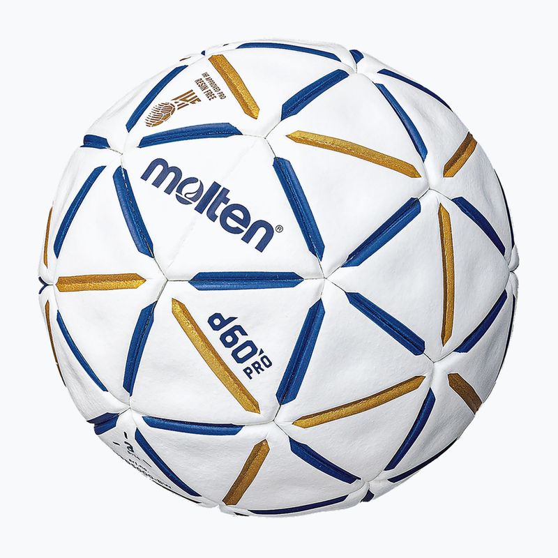 Házenkářský míč Molten handball H3D4000-BW d60 PRO IHF blue/white velikost 3 2