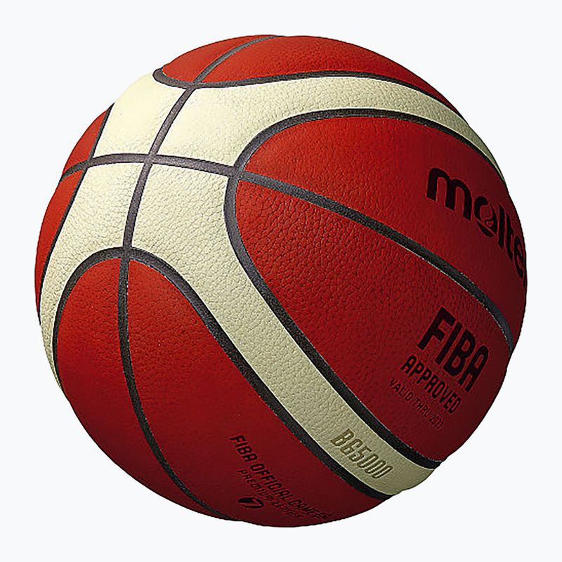 Basketbalový míč Molten B7G5000 FIBA brown velikost  7 3