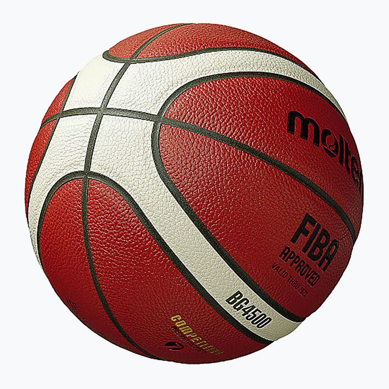 Basketbalový míč Molten B7G4500 FIBA orange/ivory velikost 7 3