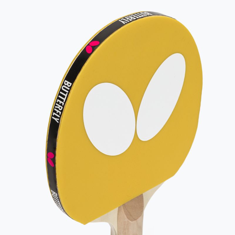 Pálka na stolní tenis Butterfly Logo yellow 6