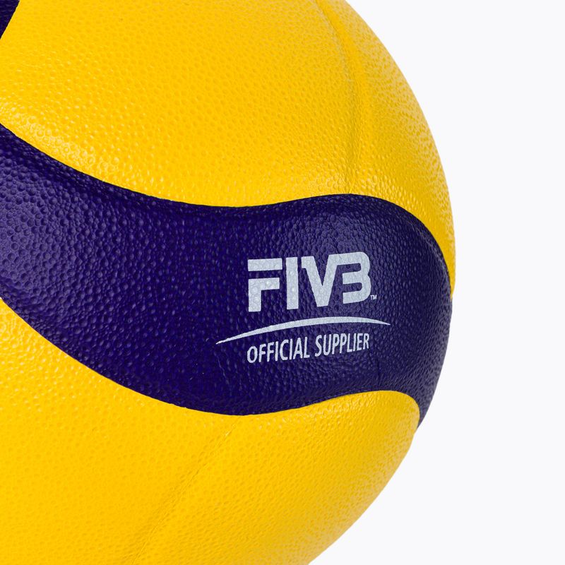Mikasa Volejbalový míč žlutý a modrý V320W 3